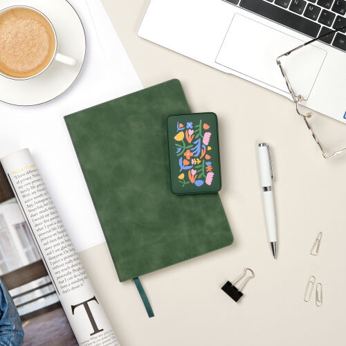 Внешний аккумулятор с подсветкой Анкор (Ancor) 5000 mAh, зеленый 4