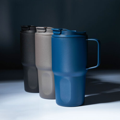 Термокружка вакуумная Aventura, серая 4