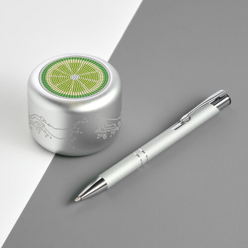 Беспроводная колонка Passion 80dB 600 mAh (Bluetooth 5.4), сереб 7