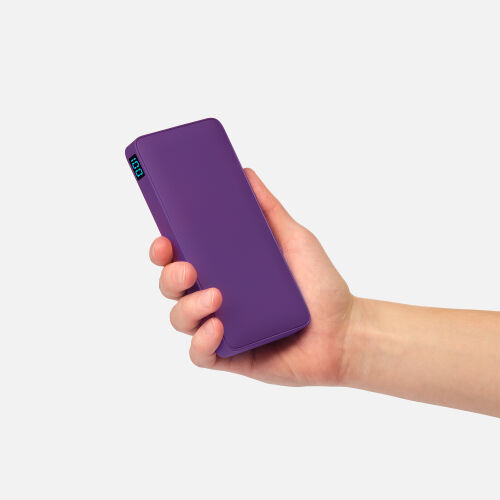 Внешний аккумулятор с подсветкой Ancor Plus 10000 mAh, фиолетовы 14