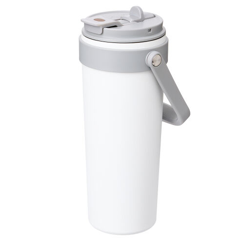 Термокружка вакуумная Solo, белая 2