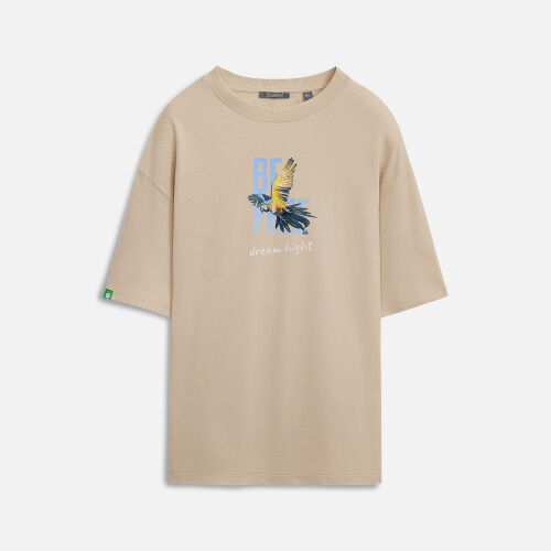 Футболка унисекс премиум AURA, бежевый 5