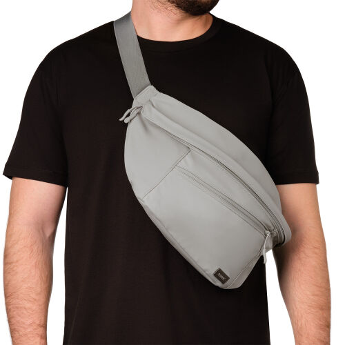 Сумка через плечо (cross body) Бостон (Boston), серая 3