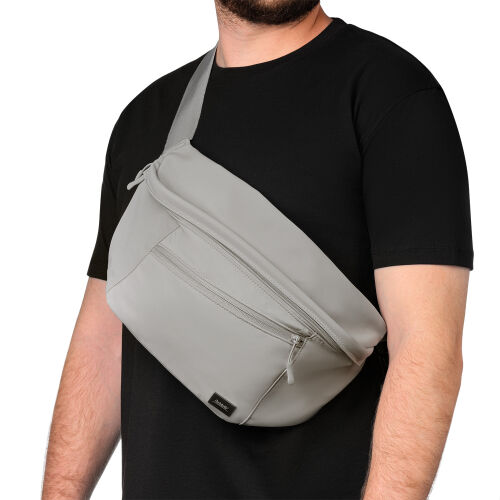Сумка через плечо (cross body) Бостон (Boston), серая 4