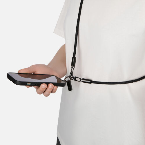Кабель-ланьярд Корд (Cord), черный 5