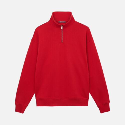 Толстовка на молнии унисекс FLOW, красная, размер XL/2XL 13