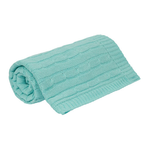 Плед Fado вязаный, аква (без подарочной коробки) 1