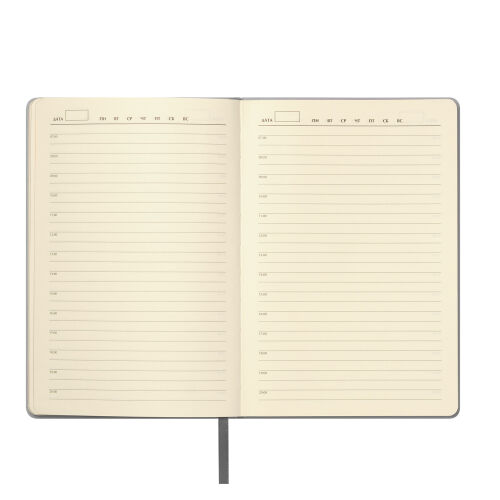 Ежедневник Молто (Molto) недатированный, серебряный (без упаковк 7