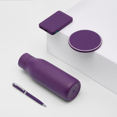 Внешний аккумулятор с подсветкой Анкор (Ancor) 5000 mAh, фиолето 5