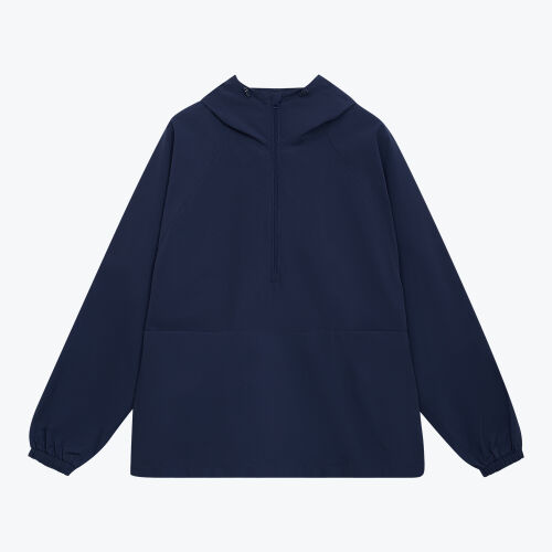 Ветровка (анорак) оверсайз унисекс RISSMAN, темно-синяя 1