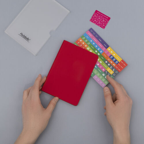 Ежедневник Спарк мини (Spark mini) A6 недатированный, красный 2