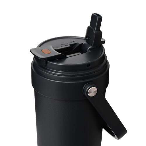 Термокружка вакуумная Solo, черная 4