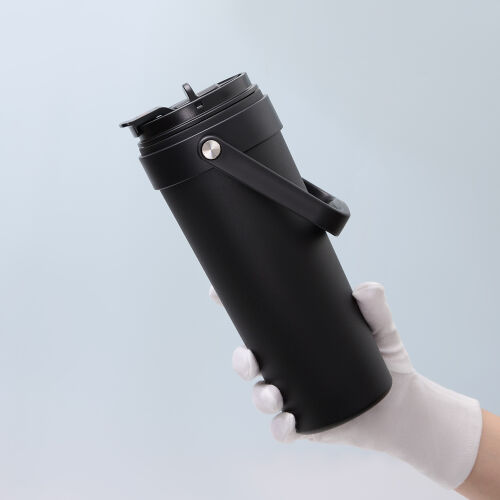 Термокружка вакуумная Solo, черная 6