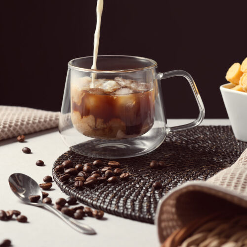 Кружка стеклянная с двойными стенками Dolce 1