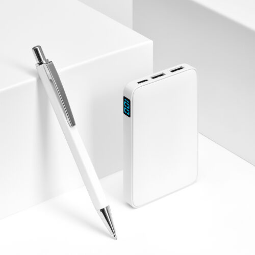 Внешний аккумулятор с подсветкой Анкор (Ancor) 5000 mAh, белый 1