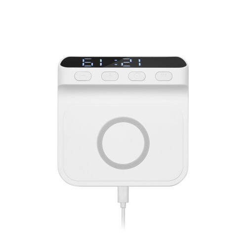 Зарядная станция с часами 15W Ригель (Rigel), белая 1