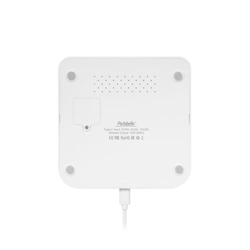 Зарядная станция с часами 15W Rigel, белая 2