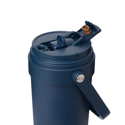 Термокружка вакуумная Solo, синяя 3