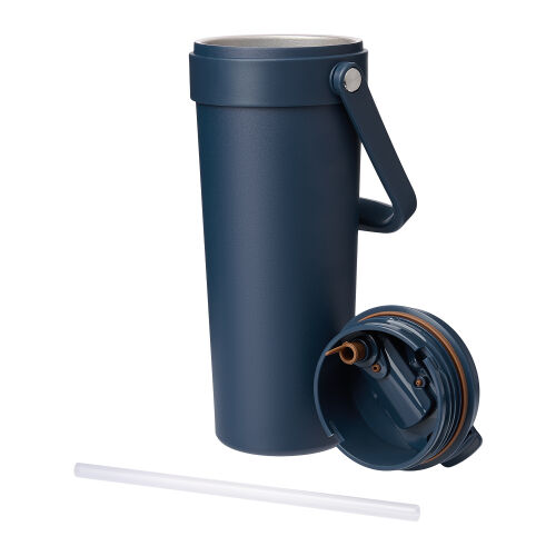 Термокружка вакуумная Solo, синяя 5