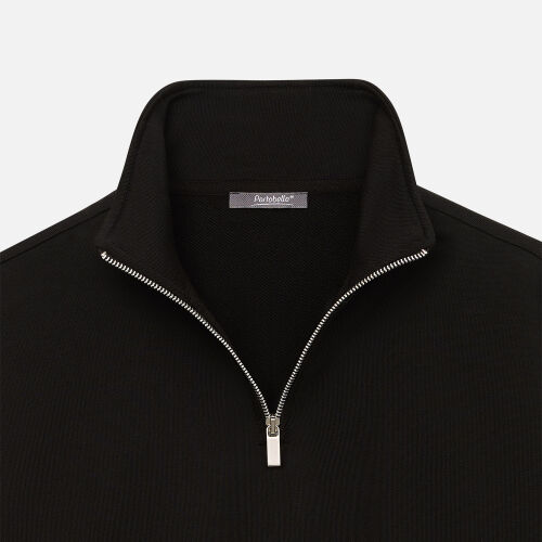 Толстовка на молнии унисекс FLOW, черная, размер 3XL/4XL 4