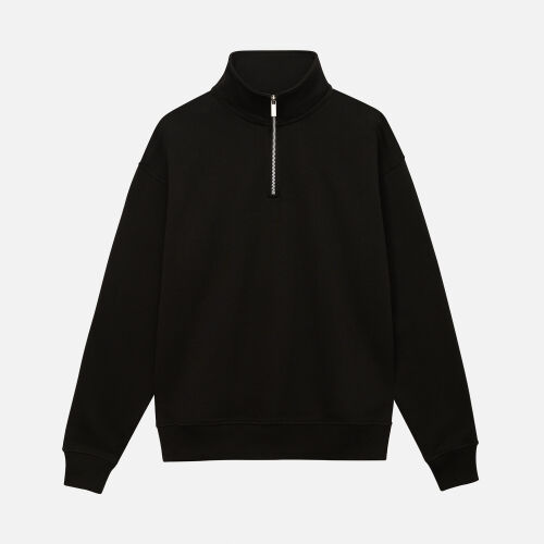 Толстовка на молнии унисекс FLOW, черная, размер 3XL/4XL 14
