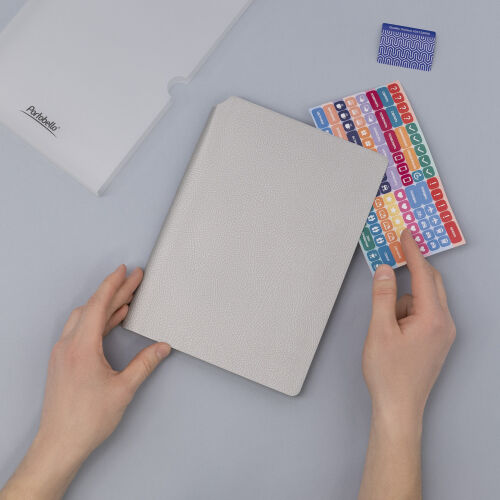 Ежедневник Молто (Molto) недатированный, серебряный 1