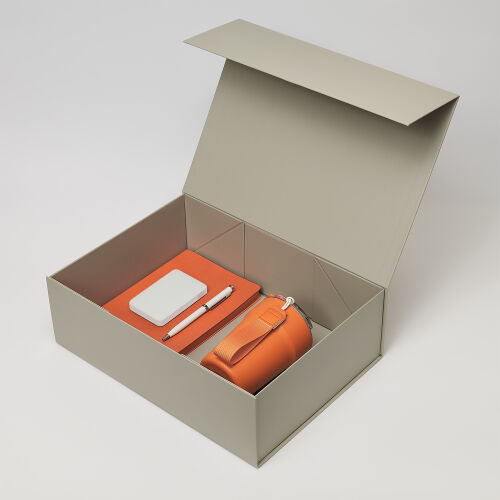 Подарочный набор Monaco, оранжевый (термокружка, аккумулятор, еж 1