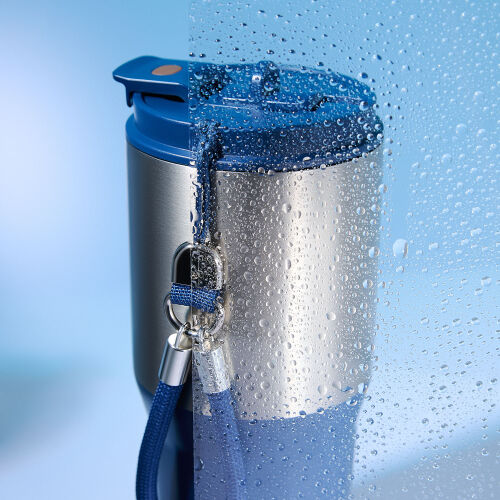 Термокружка вакуумная Авеню, синяя 6