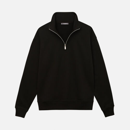 Толстовка на молнии унисекс Флоу (Flow), черная, размер 3XL/4XL 1