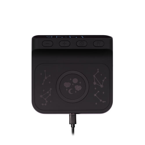 Зарядная станция с часами 15W Ригель (Rigel), черная 5