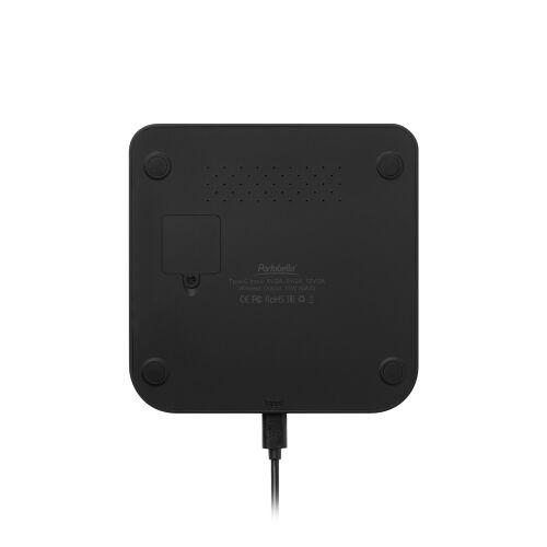 Зарядная станция с часами 15W Ригель (Rigel), черная 4