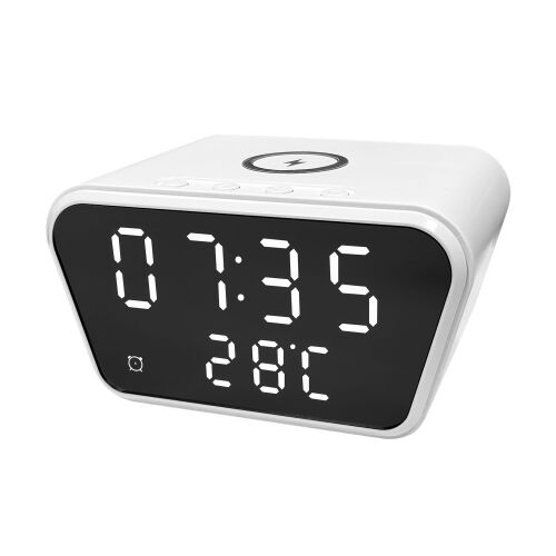 Настольные часы 5в1 с беспроводной зарядкой 15W Tempo 1