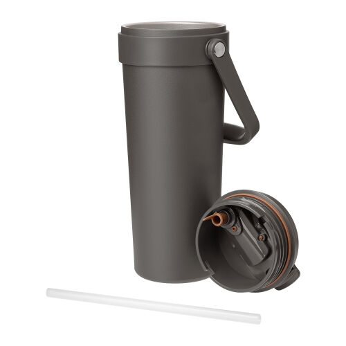Термокружка вакуумная Solo, серая 4