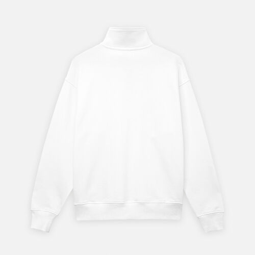 Толстовка на молнии унисекс FLOW, белая, размер XL/2XL 2