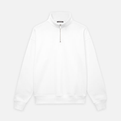 Толстовка на молнии унисекс FLOW, белая, размер XL/2XL 14