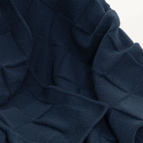 Плед Селла Софт (Cella Soft) вязаный, 160*90 см, синий 1