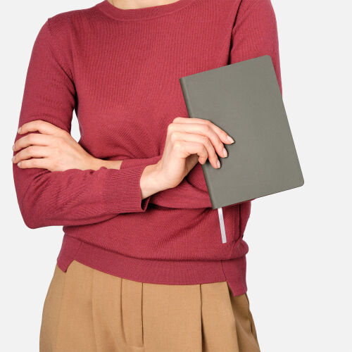 Ежедневник Латте софт-тач (Latte soft touch) недатированный, сер 2