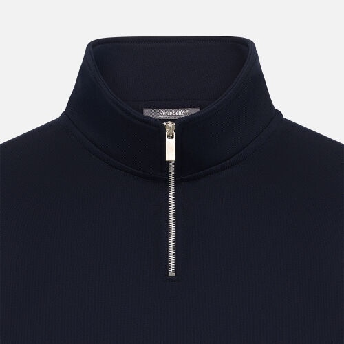 Толстовка на молнии унисекс FLOW, темно-синяя, размер 3XL/4XL 4