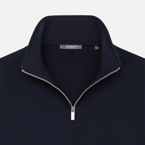 Толстовка на молнии унисекс FLOW, темно-синяя, размер 3XL/4XL 5