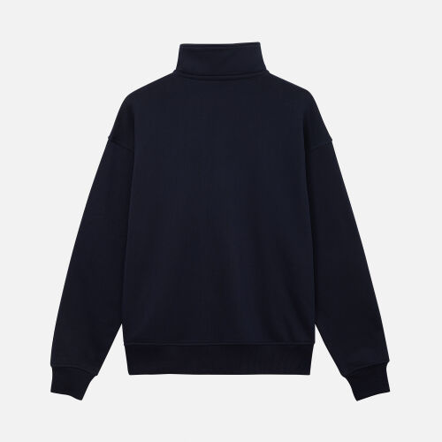 Толстовка на молнии унисекс FLOW, темно-синяя, размер 3XL/4XL 3