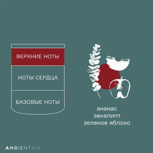 Свеча ароматическая gifting, cinnamon&apple, 40 ч 5