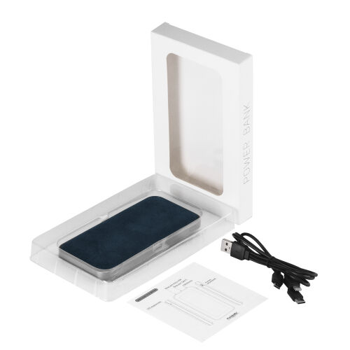 Внешний аккумулятор Ин Велюр (In Velour) 10000 mAh, синий 2