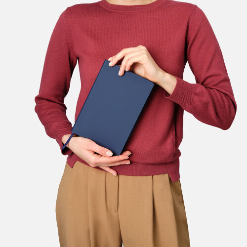 Ежедневник Латте софт-тач (Latte soft touch) недатированный, син 3