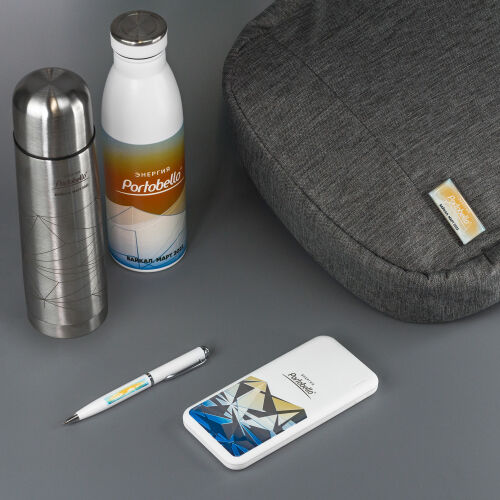 Внешний аккумулятор с подсветкой Люче (Luce) 10000 mAh, белый 7