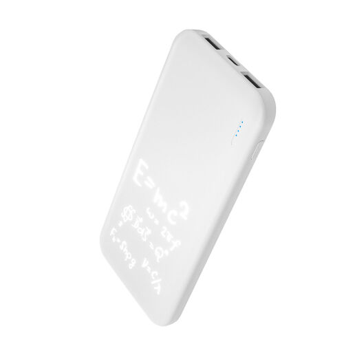 Внешний аккумулятор с подсветкой Люче (Luce) 10000 mAh, белый 5