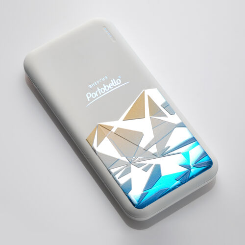 Внешний аккумулятор с подсветкой Люче (Luce) 10000 mAh, белый 5