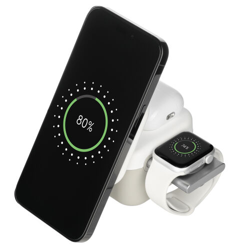Беспроводная зарядная станция 3в1 15W Куб (Cube Wireless Magneti 2