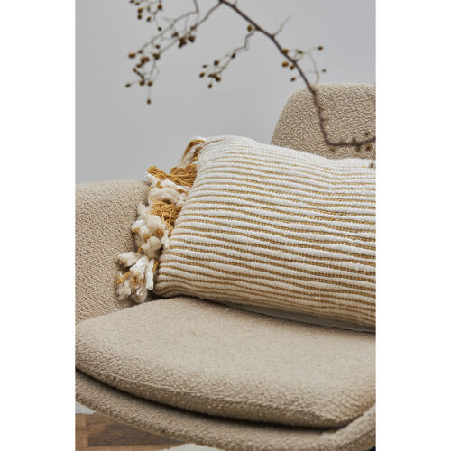 Чехол на подушку горчичного цвета clouds из коллекции ethnic, 35 2