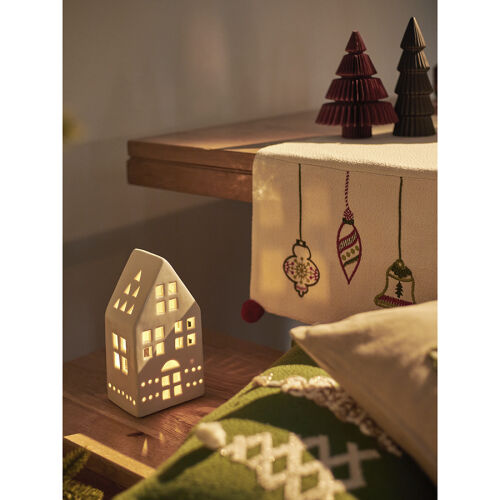 Дорожка с вышивкой christmas decorations из коллекции new year e 3 Дорожка с вышивкой christmas decorations из коллекции new year e 3