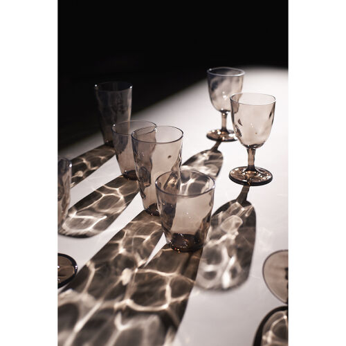 Набор стаканов из акрила hollow, 450 мл, серо-коричневый, 4 шт. 3